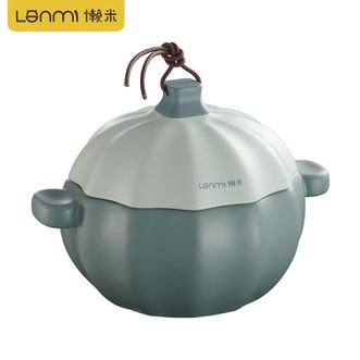 懒米  砂锅煲家用嘟嘟南瓜煲仔饭炖汤锅耐高温干烧不裂沙锅陶瓷锅 懒米嘟嘟南瓜煲3.5L