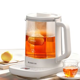 志高/Chigo  养生壶多功能家用花茶壶大容量烧水壶 煮茶器智能预约煮茶壶 办公室电水壶 纯白 1.8L 养生壶YG-KP18F