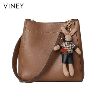 viney  包包女包高级牛皮斜挎包大容量单肩包实用女士百搭通勤大包 5043