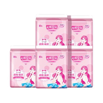 七度空间  优雅系列纯棉245mm*10片*5包装