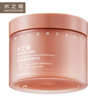 水之蔻  酰胺海盐身体磨砂膏去角质果酸嫩肤保湿缓解粗糙肌全身男女 果酸磨砂膏罐装 200g 1盒