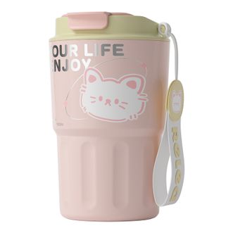 物生物（RELEA）  轻悠保温杯咖啡杯高颜值316不锈钢保温水杯360ML