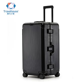 旅行之家（Travelhouse）T1936 28寸大容量加厚铝框行李箱女万向轮拉杆箱