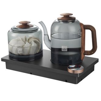 新功/Seko  双壶全自动上水电热水壶高硼硅玻璃烧水壶泡茶专用电茶炉G46