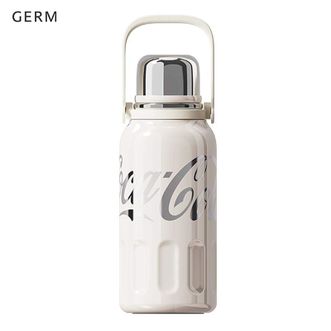 格沵/germ  可口可乐保温杯男女运动水杯大容量车载杯学生杯子1200毫升星光白