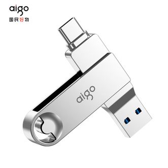 爱国者（aigo）  U353 Type-C USB3.2 双接口手机U盘 读速150MB/s 优盘 360°旋转式 保护罩 全金属机身 持久耐用