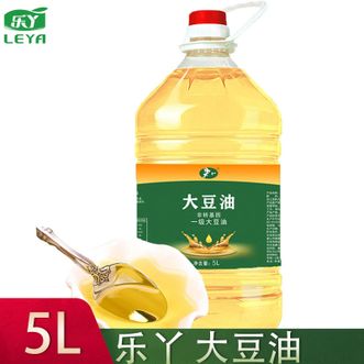 乐丫  大豆油5L非转基因烘焙厨房烹饪炒菜食用油