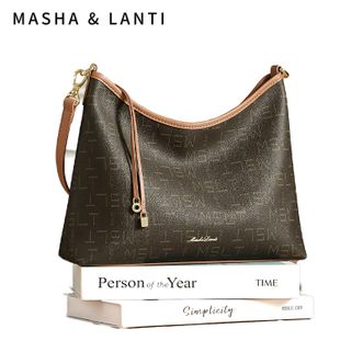 马莎兰缇/MashaLanti  高级感大容量托特包女情人节礼物腋下单肩斜挎包 M044506B30366G