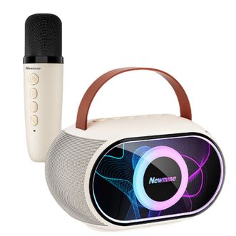 纽曼（Newmine）  手提音响一体带话筒k歌家庭KTV自带声卡蓝牙音箱KS11