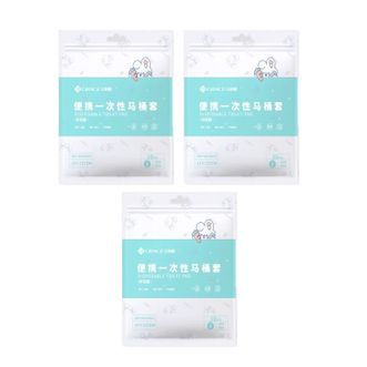 洁丽雅/Grace  一次性马桶垫  10片/包*3包  套入式防水坐垫纸马桶圈坐便垫