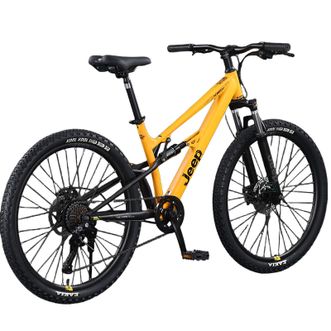 Jeep  吉普软尾山地车自行车双减震越野赛单车侦察者350 中置减震+前叉减震 7速26寸