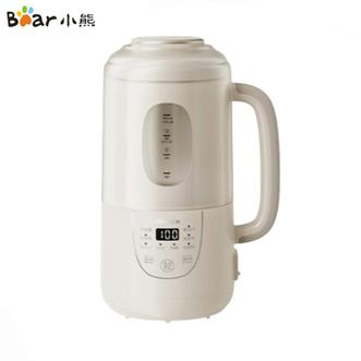 小熊/Bear  豆浆机DJJ-W08P6大容量 1L破壁机小型家用隔音罩可视玻璃窗轻音免煮免过滤316不锈钢刀高硼硅玻璃