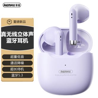 睿量（REMAX）  棉花糖真无线立体声音乐通话蓝牙耳机半入耳迷你运动游戏通话降噪 暮色紫