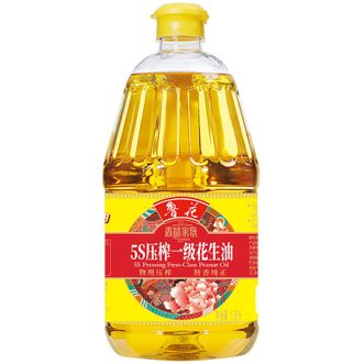 鲁花  香味家族5S压榨一级花生油1.8L 食用油物理压榨