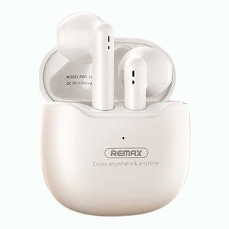 REMAX  蓝牙耳机棉花糖半入耳迷你真无线隐形运动游戏音乐降噪适用华为苹果 白