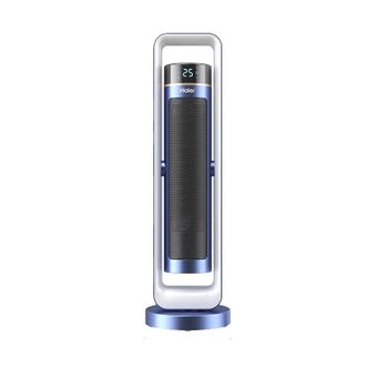 海尔取暖器家用暖风机节能冷暖两用电暖器速热暖风机立式烤火炉冷暖两用+三挡调节遥控款HNF-S2017A