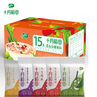 十月稻田  混合杂粮粥料1.5kg  独立包装 粗粮粥 早餐粥 1.5kg*1箱 100g*15袋