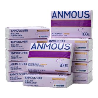 安慕斯（Anmous）  玻尿酸保湿纸云柔乳霜纸120抽*12包 AMS-BSZ-BSZ120-12