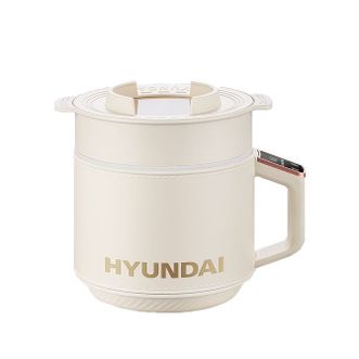 HYUNDAI  1.8L多功能电煮锅 蒸煮一体电火锅 带蒸笼QC-DZ2775
