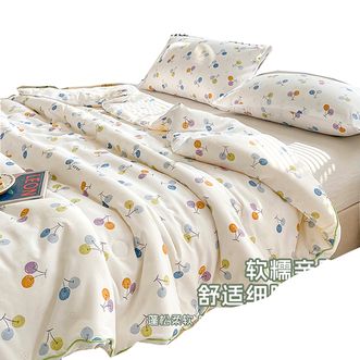 洁丽雅/Grace  抗菌夏被夏凉被单人夏季夏凉空调被子被芯宿舍学生用被 150*200cm 樱桃绿 JDBZ021