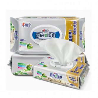 心相印厨房湿巾40片*3包