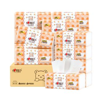 心相印  90抽20包装三层立体压花塑装面巾纸（M码）DT13090（箱装）婴儿