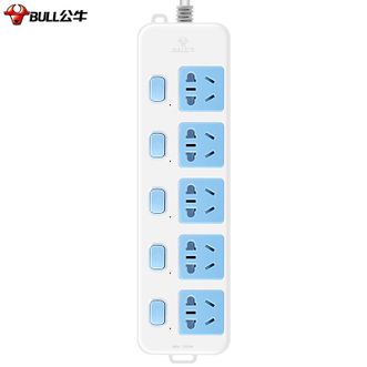 公牛（BULL）  插座 插排 5位分控全长 GN-316  1.8米