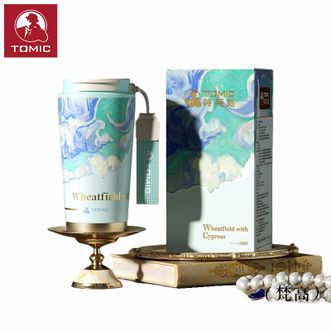 特美刻（TOMIC）  女咖啡杯高颜值316不锈钢水杯吸管杯毕业礼物 梵高联名苍穹保温杯 苍穹之吻