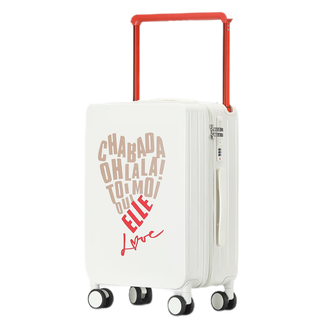 Elle  时尚印花图案行李箱 大容量旅行箱 24寸  ELCL302-24-LOVE
