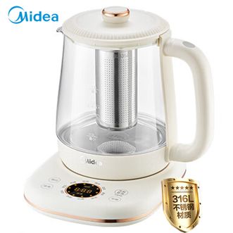 美的/Midea  养生壶  316L母婴材质煮茶壶 加热烧水壶 恒温花茶壶煮茶器电热水壶 精萃轻音泡茶壶  MK-YS15P301