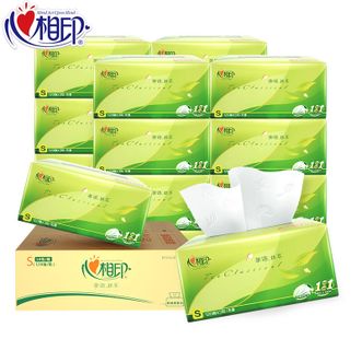 心相印抽纸 茶语丝享系列 量贩家庭装 3层120抽面巾纸*18包纸巾(小规格/S码 小巧实用 环保便携 整箱销售)