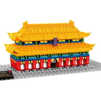 森宝积木 故宫文创积木 宫廷建筑系列-太和殿 608002 益智力积木拼装玩具 模型