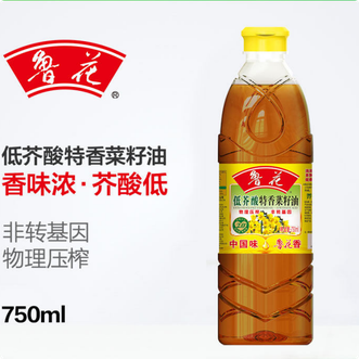 鲁花 750ml低芥酸特香 非转基因食用油 调味香煎炒炸健康 鲁花 750ml低芥酸特香 非转基因食用油 调味香煎炒炸健康