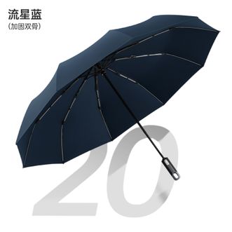美度（MAYDU）   新款全自动商务伞10骨双人折叠伞晴雨伞三折防风伞【藏青色】