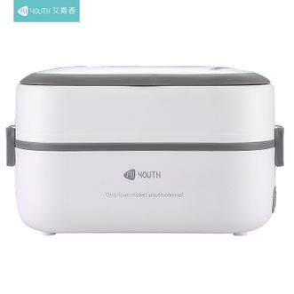 艾青春（AIYOUTH）  304不锈钢内胆保温饭盒1L 可插电加热24小时便当餐盒热饭神器