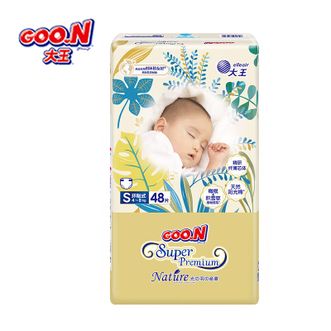 大王（GOO.N）  光羽 致本之源 纸尿裤 新生儿尿不湿 柔软透气 环贴S48