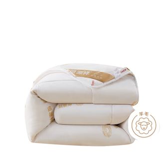 恒源祥  A类抗菌新西兰100%纯羊毛被冬被冬季加厚被芯约5.5斤2*2.3m HYX629BZ