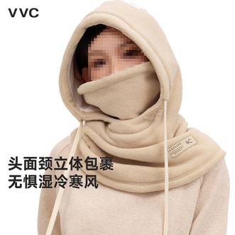 VVC  撞色双面头套保暖护颈脖套防寒防风