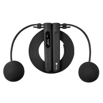 KEEP 智能跳绳60s倒计时计数成人无绳燃脂负重学生儿童考试训练专用 黑色