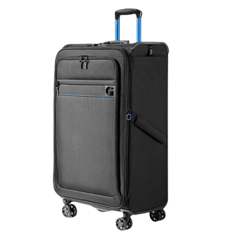 银座  牛津布行李箱拉杆箱  大容量可扩容万向轮静音 B-23001黑色；24寸