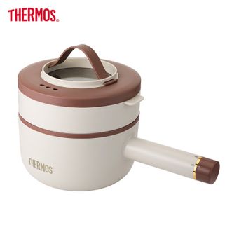 膳魔师（THERMOS）  电煮锅2L电热锅宿舍小电锅电蒸锅学生寝室一体泡面小火锅多功能锅