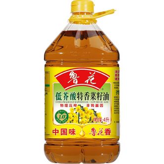 鲁花  低芥酸特香菜籽油4升物理压榨非转基因食用油