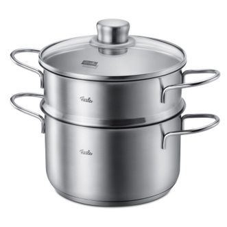 菲仕乐（Fissler）  和风系列18厘米双耳汤锅+蒸屉套组