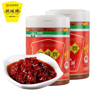 鹃城牌 易拉罐装红油郫县豆瓣600gX2 郫县豆瓣四川特产川菜调味料