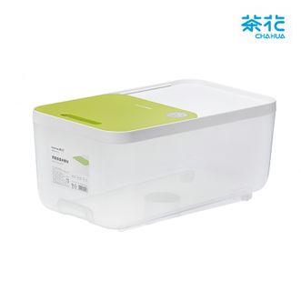 茶花  米桶家用米箱塑料米缸装大米收纳盒滑盖食品级面桶储存罐密封 012005 格滑盖米桶 M 15斤