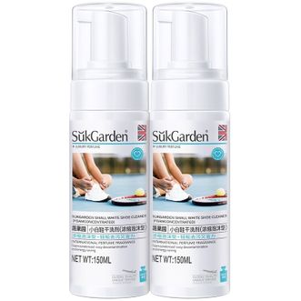 蔬果园/SukGarden  小白鞋喷雾泡沫清洁剂浓缩型免水洗自带刷头干洗泡沫 150ml*2  6910130-ZS