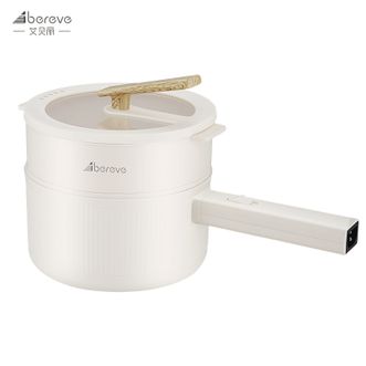 艾贝丽  2L电煮锅电火锅电蒸锅多功能锅 家用电器宿舍煮面电热杯涮锅多用途锅料理锅电炖锅ABL-DZ21（带蒸笼）