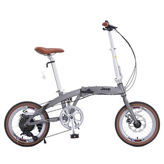 Jeep  吉普折叠自行车16寸7速成人男女学生超轻便携城市通勤车