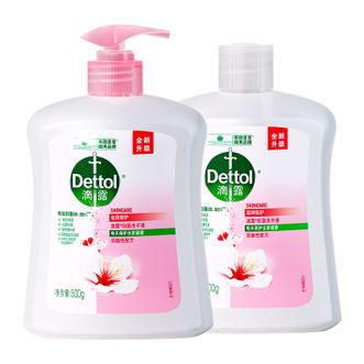 滴露  健康抑菌洗手液滋润500g+500g瓶