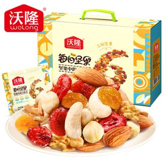 沃隆（wolong）  每日坚果活力款750g 小包装混合干果仁坚果炒货孕妇健康零食